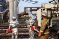 НА КАРАГАНДИНСКОЙ ТЭЦ-3 ПРОВЕДЕНЫ УЧЕБНЫЕ ПРОТИВОПОЖАРНЫЕ ТРЕНИРОВКИ