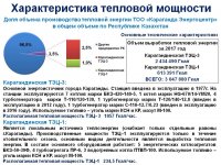 Отчет ТОО "Караганда Энергоцентр" по виду деятельности - производство тепловой энергии